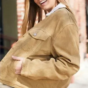 Elisha fur corduroy jacket sale